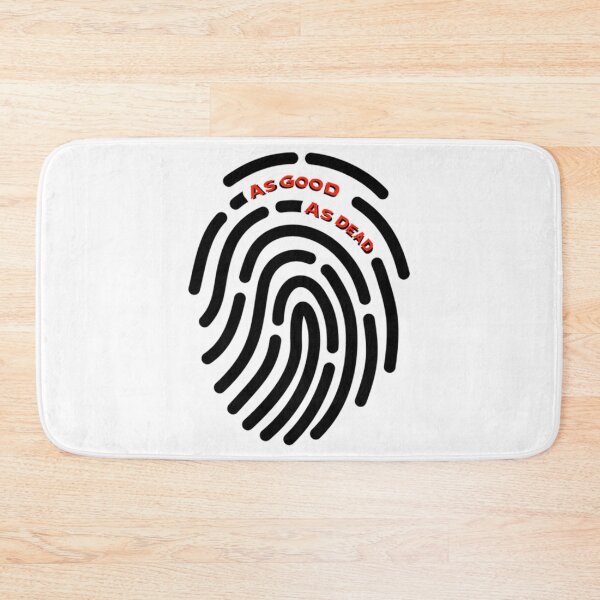 Item preview, As Good As Dead Fingerprint Red Text designed and sold by AmparoAlbertson.
