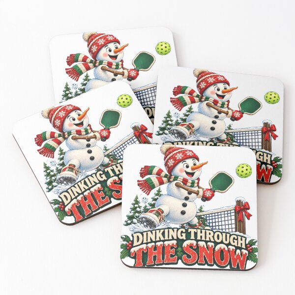 Item preview, Snowman Playing Pickleball Christmas Funny Holiday Sports designed and sold by OUICHA.