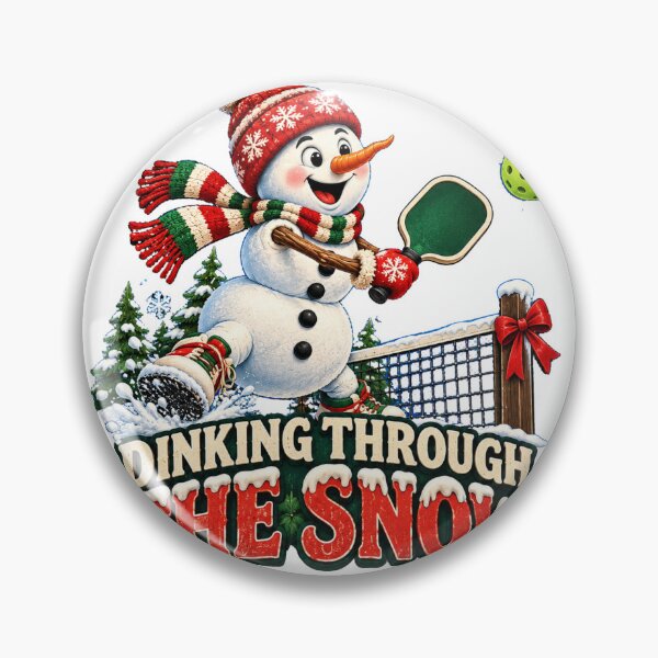 Item preview, Snowman Playing Pickleball Christmas Funny Holiday Sports designed and sold by OUICHA.