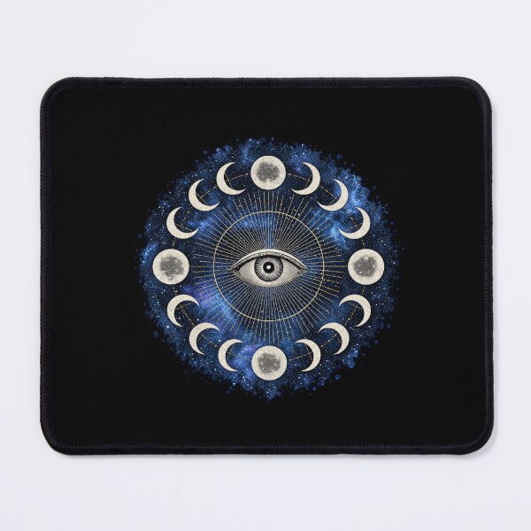 Item preview, All Seeing Eye Moon Phases  Celestial Mystical Art designed and sold by Kaurisdigital.