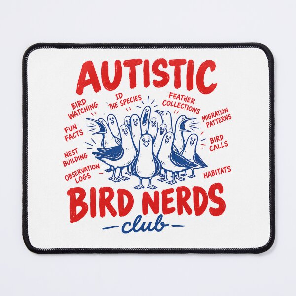 Item preview, Autistic Bird Nerds Club - Bird Watching Special Interest designed and sold by Neurospicy Trolls.