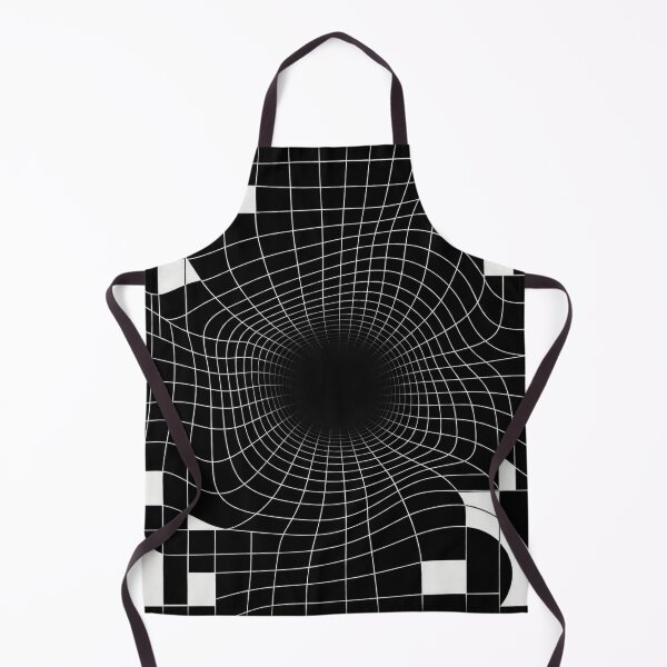 Item preview, Warped Grid Vortex – Black and White Optical Geometric Art designed and sold by Carolina Salazar.