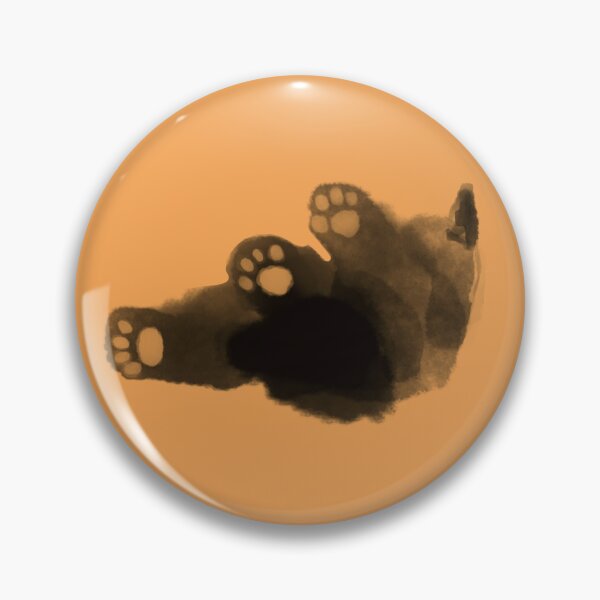 Item preview, Black kitten against orange background  designed and sold by TNT-Atelier.