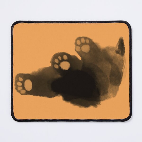Item preview, Black kitten against orange background  designed and sold by TNT-Atelier.