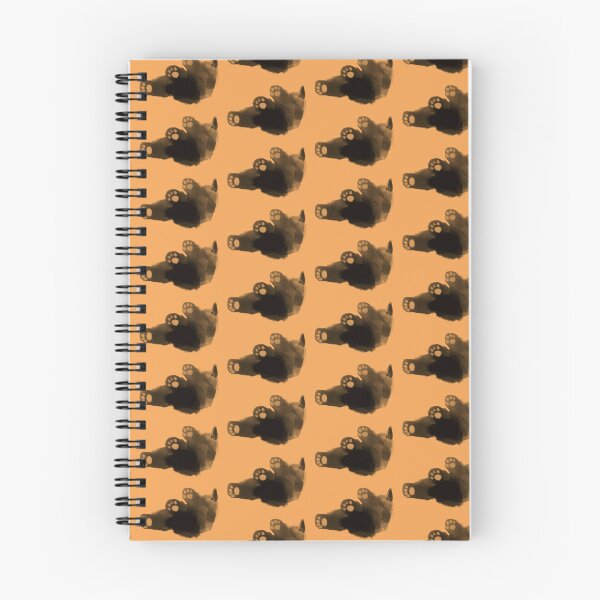 Item preview, Black kitten against orange background  designed and sold by TNT-Atelier.