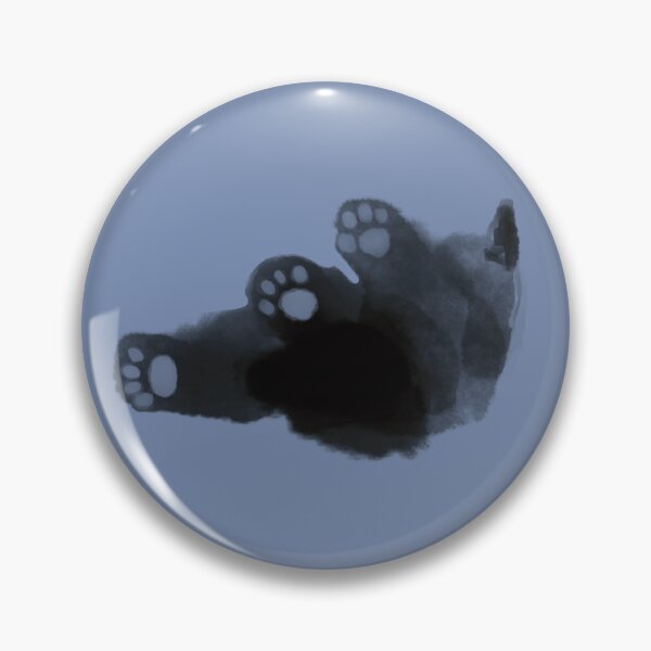 Item preview, Black kitten against blue background  designed and sold by TNT-Atelier.