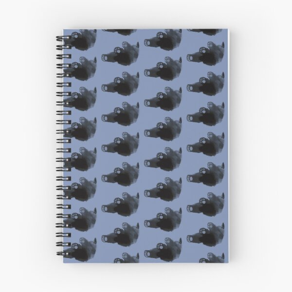 Item preview, Black kitten against blue background  designed and sold by TNT-Atelier.