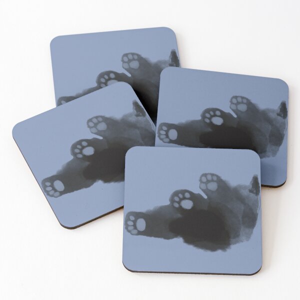 Item preview, Black kitten against blue background  designed and sold by TNT-Atelier.
