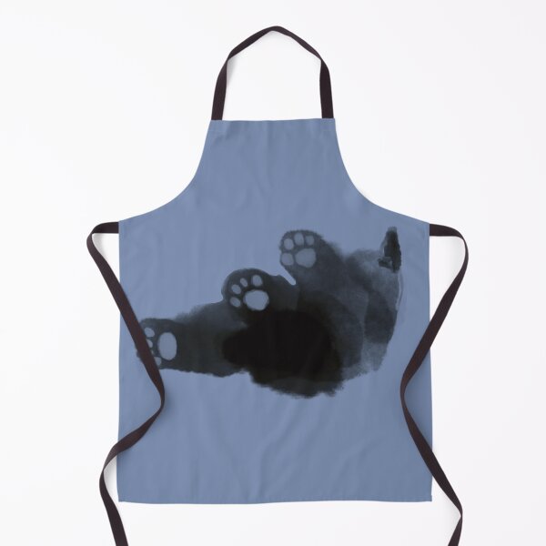 Item preview, Black kitten against blue background designed and sold by TNT-Atelier.