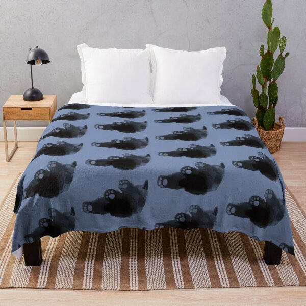 Item preview, Black kitten against blue background designed and sold by TNT-Atelier.