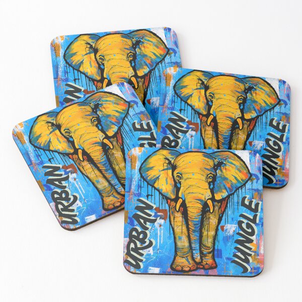 Item preview, Urban Jungle – Bold Elephant Street Art designed and sold by SidneiSampaioStudio.