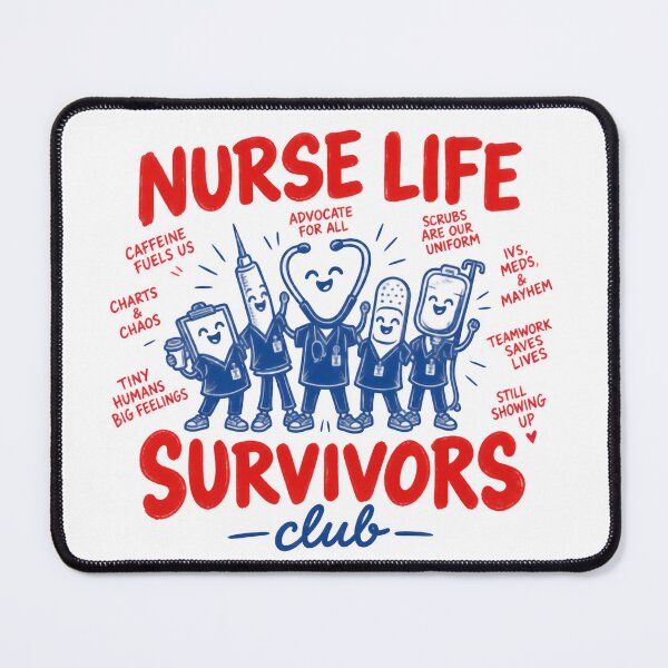Item preview, Nurse Life Survivors Club - Funny Pediatric Nurse Squad designed and sold by Neurospicy Trolls.
