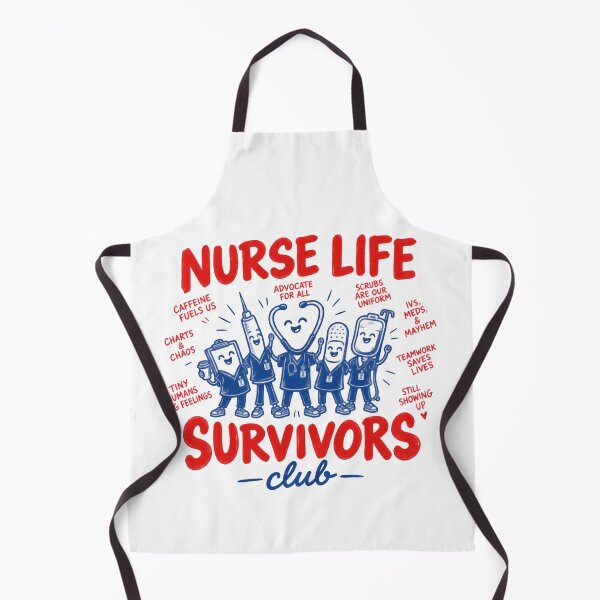 Item preview, Nurse Life Survivors Club - Funny Pediatric Nurse Squad designed and sold by Neurospicy Trolls.