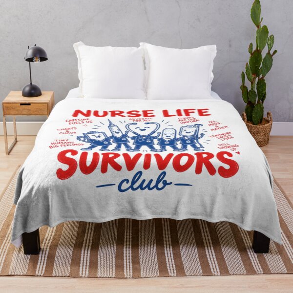 Item preview, Nurse Life Survivors Club - Funny Pediatric Nurse Squad designed and sold by Neurospicy Trolls.