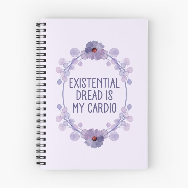 Item preview, Existential Dread Is My Cardio - Funny Floral Frame designed and sold by the-Z3nith.