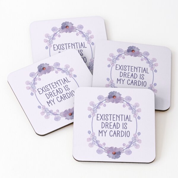 Item preview, Existential Dread Is My Cardio - Funny Floral Frame designed and sold by the-Z3nith.