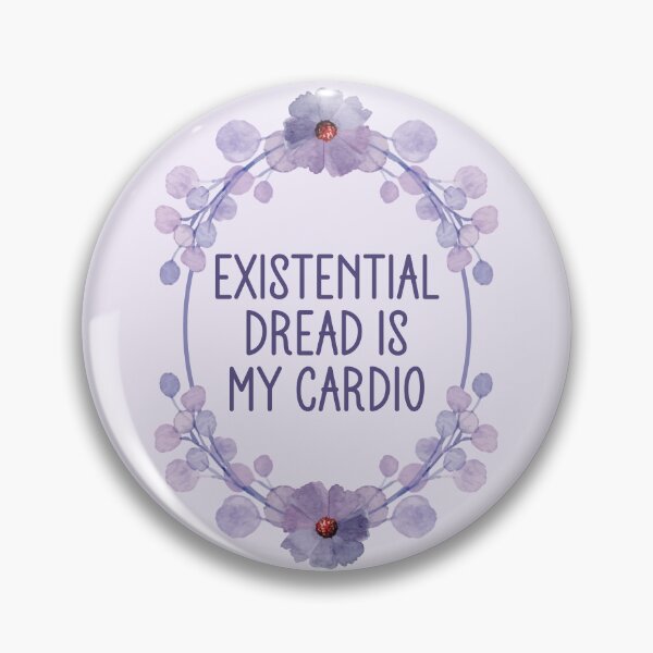 Item preview, Existential Dread Is My Cardio - Funny Floral Frame designed and sold by the-Z3nith.