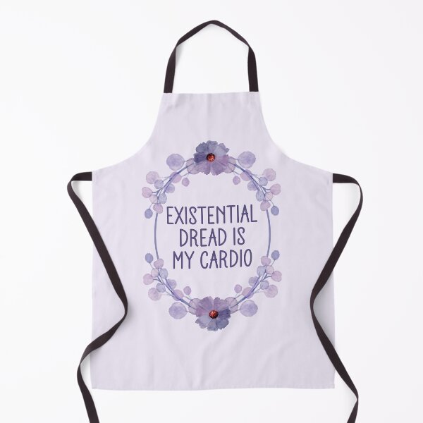 Item preview, Existential Dread Is My Cardio - Funny Floral Frame designed and sold by the-Z3nith.