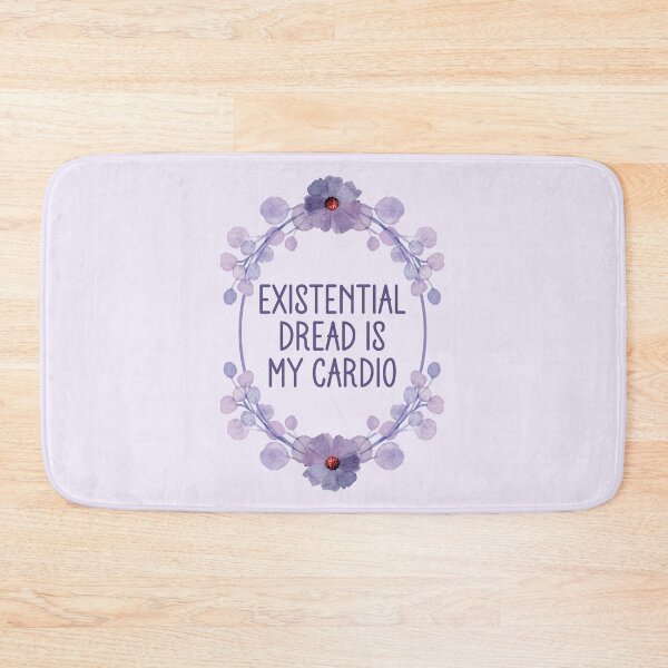 Item preview, Existential Dread Is My Cardio - Funny Floral Frame designed and sold by the-Z3nith.