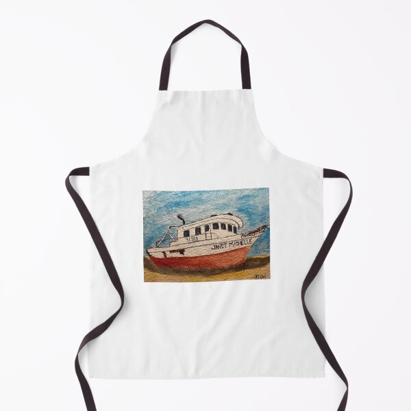 Item preview, Beached Fishing Boat Watercolor Janet designed and sold by BirdandaBrush.