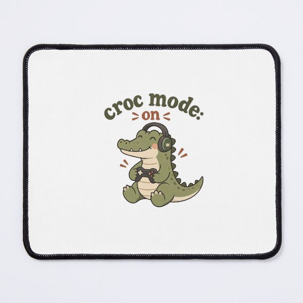 Item preview, Croc Mode On Gamer Alligator Gaming Cute Retro Design designed and sold by CByLimbo.