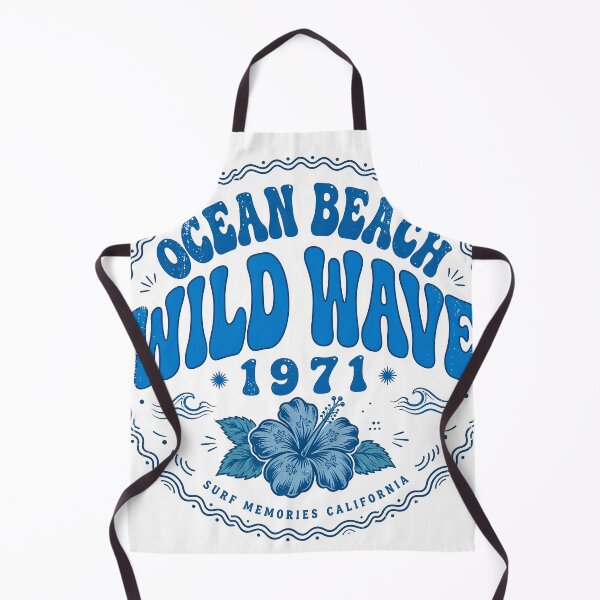 Item preview, Ocean Beach Wild Wave 1971 Retro Surf designed and sold by mochiMooco.