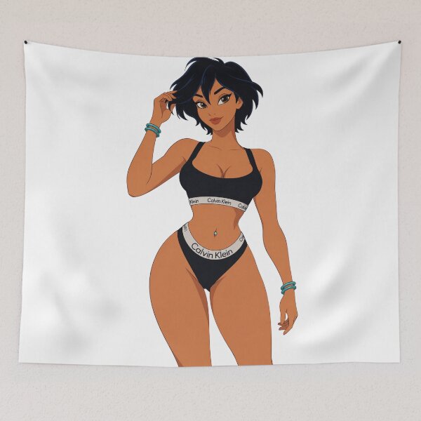 Item preview, Cartoon Pin Up – Black & White Calvin Klein Inspired Glamour designed and sold by  Hollow Moon Studios..
