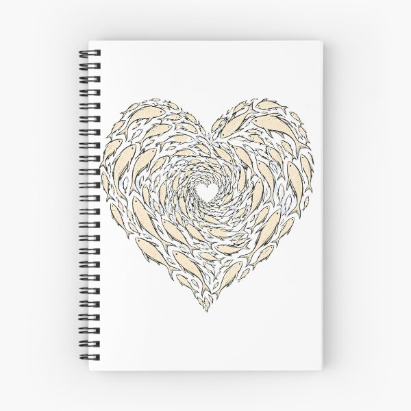 Item preview, School of Fish Spiral Ocean Marine Sea Life Art designed and sold by OUICHA.