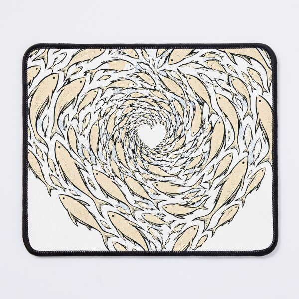 Item preview, School of Fish Spiral Ocean Marine Sea Life Art designed and sold by OUICHA.