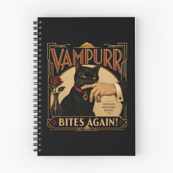 Item preview, Vampurr Bites Again Funny Cat Halloween Gifts  designed and sold by Lina Caro.