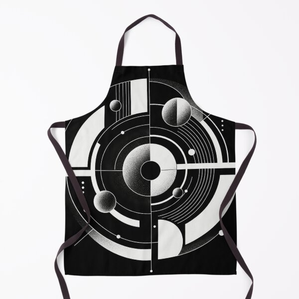 Item preview, Broken Orbit – Black and White Futuristic Geometric Art designed and sold by Carolina Salazar.
