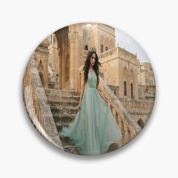 Item preview, Elegant Princess Walking Down Historic Stone Stairs designed and sold by AfresStudio.