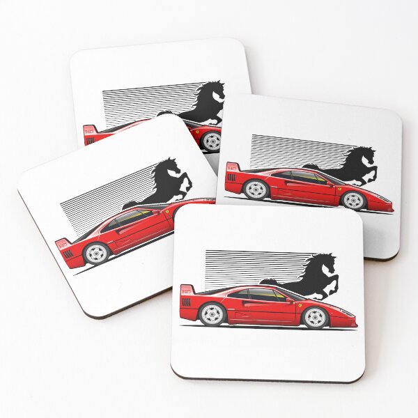 Item preview, Ferrari F 40 in Red Color with Cavallino Rampante Italian Super Car designed and sold by Juan-Art-22.
