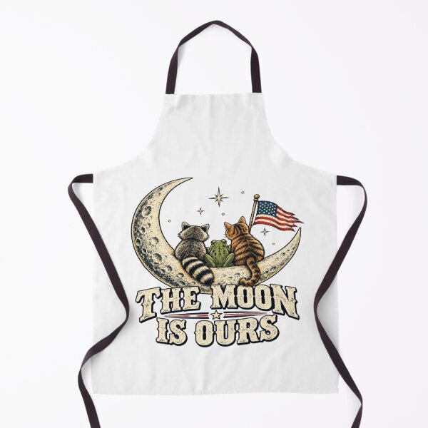 Item preview, The Moon Is Ours American Flag Raccoon Funny Patriotic USA designed and sold by OUICHA.