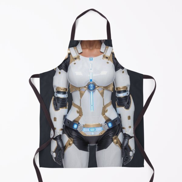 Item preview, White and Gold Sci-Fi Android designed and sold by DukeNiko.