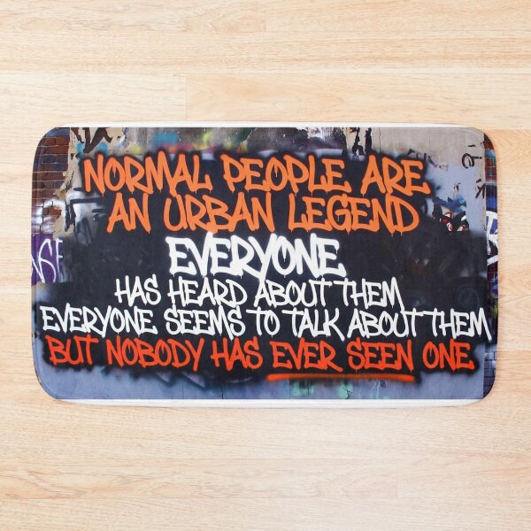 Item preview, Normal people are an URBAN LEGEND designed and sold by PrintsToLove.