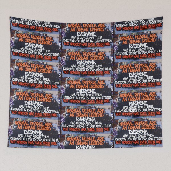 Item preview, Normal people are an URBAN LEGEND designed and sold by PrintsToLove.