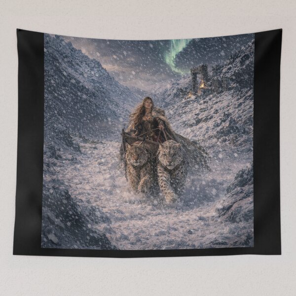 Item preview, Freyja – Goddess of Love and War designed and sold by WallboundStudio.