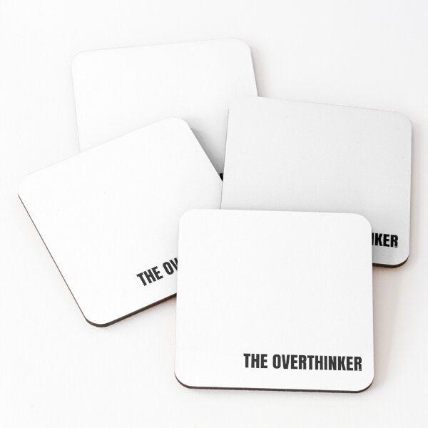 Item preview, The Overthinker – Funny Minimalist Typography designed and sold by BAD TASTE CLUB.