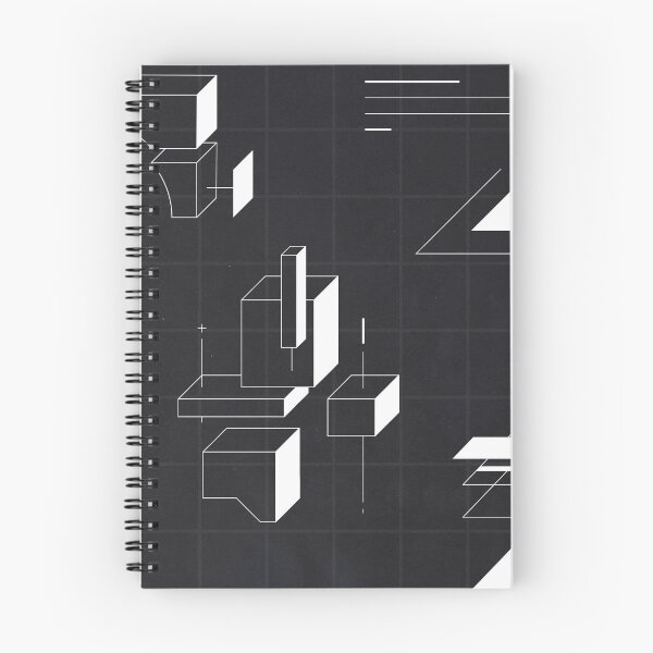 Item preview, Abstract Geometric Blueprint - Isometric Architectural Line Art designed and sold by BlueBerry45.