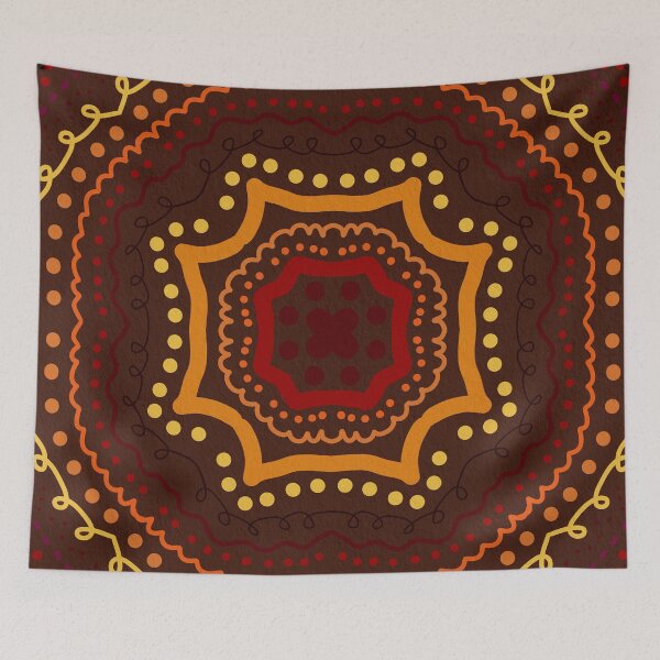 Item preview, Autumn mandala single designed and sold by Ana Gorozpe.