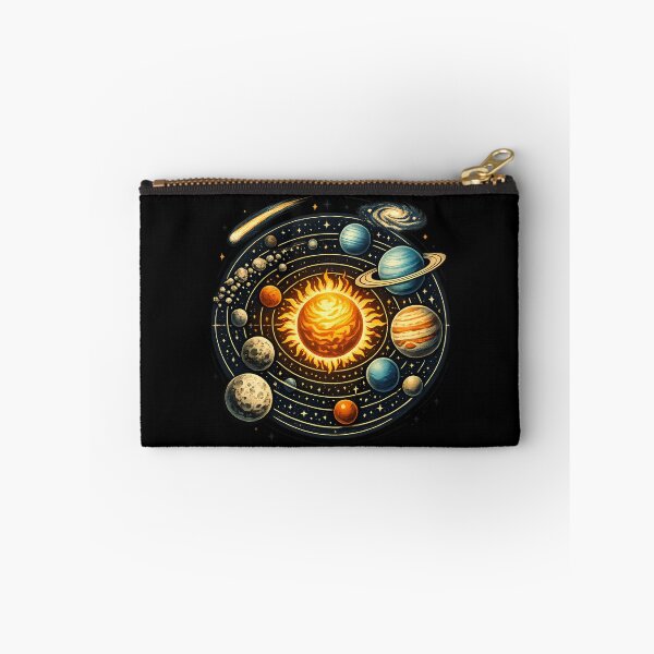 Item preview, Retro-style solar system diagram designed and sold by Daily Quirk.