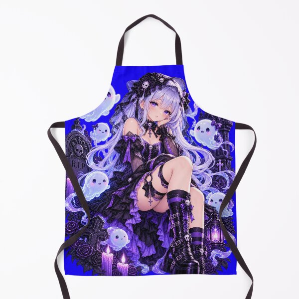 Item preview, Ghostly Elegance: Gothic Anime Spirit Girl designed and sold by Kubbykat.