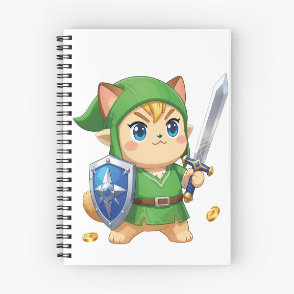 Item preview, Cute Warrior Cat Hero - Chibi Anime Fantasy Art 2 designed and sold by WildArtIT.