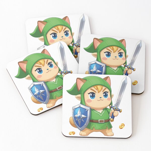 Item preview, Cute Warrior Cat Hero - Chibi Anime Fantasy Art 2 designed and sold by WildArtIT.