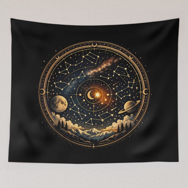Item preview, Minimal map of constellations in the northern hemisphere designed and sold by Daily Quirk.