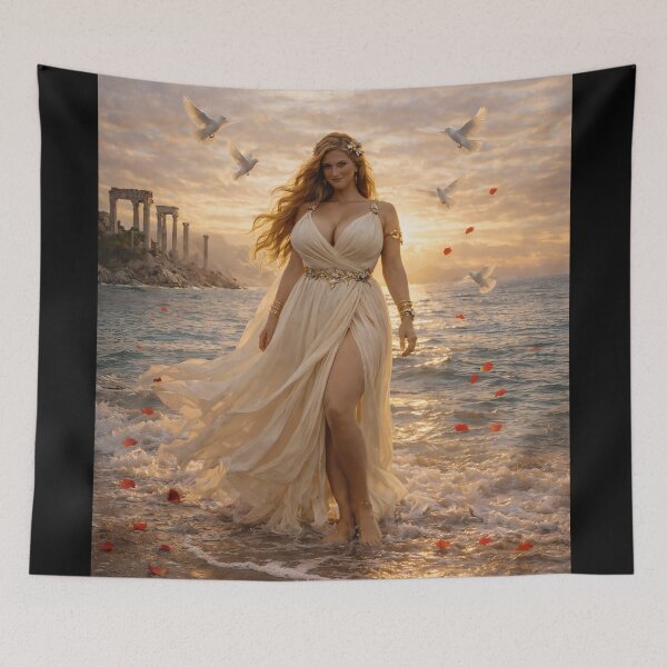 Item preview, Aphrodite – Goddess of Love and Beauty designed and sold by WallboundStudio.