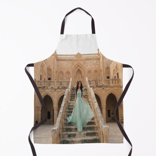 Item preview, Majestic Front View of Princess on Historic Stone Stairs designed and sold by AfresStudio.