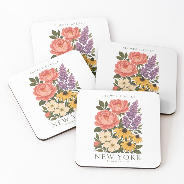 Item preview, New York - Flower Market - Botanical Collection designed and sold by Sketch-Shack.