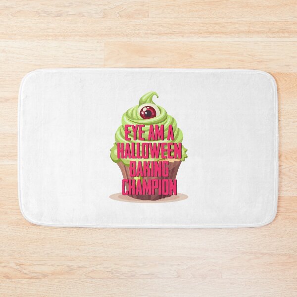 Item preview, EYE…Halloween Baking Champion! (Black on White) designed and sold by PawsitiveMum3.